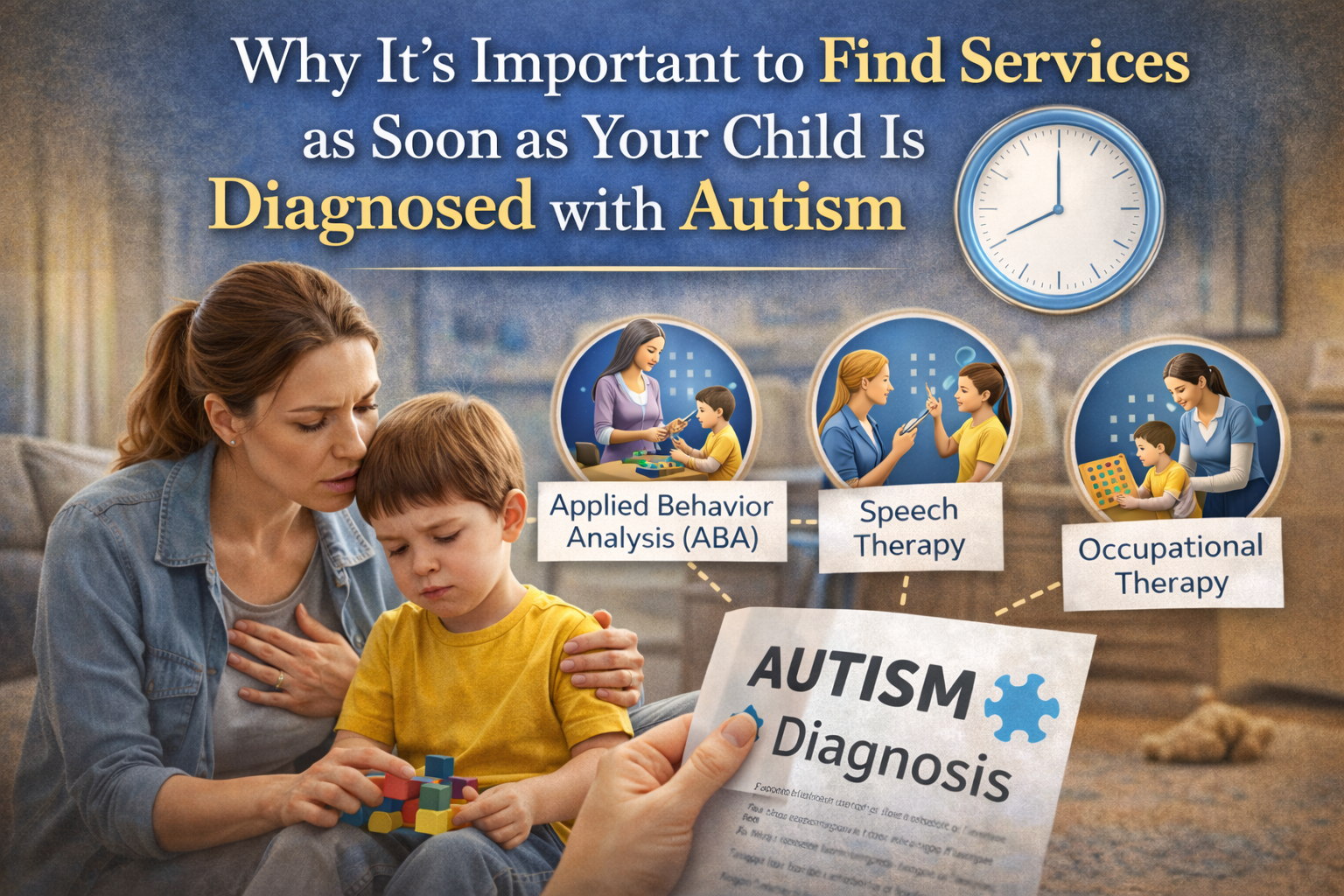 Why It’s Important to Find Services as Soon as Your Child Is Diagnosed with Autism