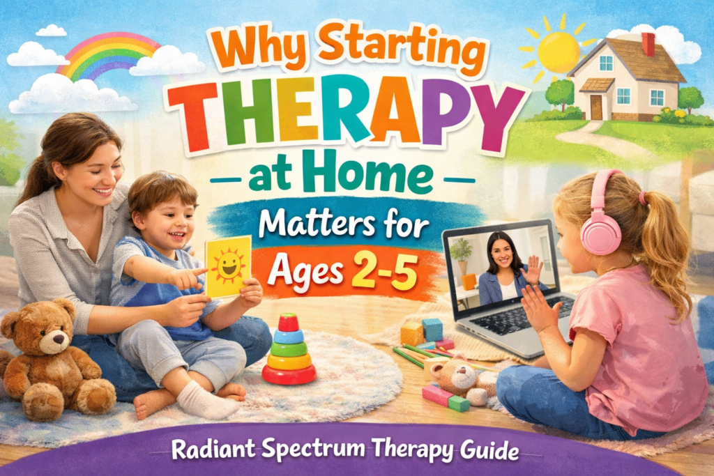 Why Starting Therapy at Home Matters for Ages 2-5 Radiant Spectrum Therapy Guide