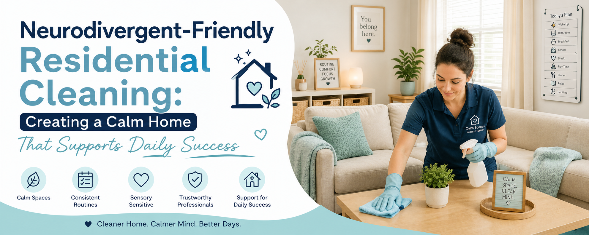 Neurodivergent-Friendly Residential Cleaning Guide