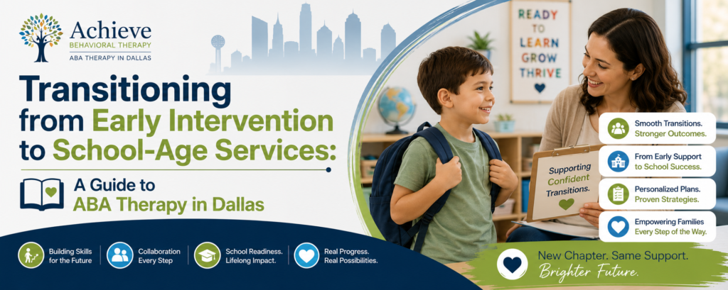 ABA Therapy Dallas: Early Intervention to School