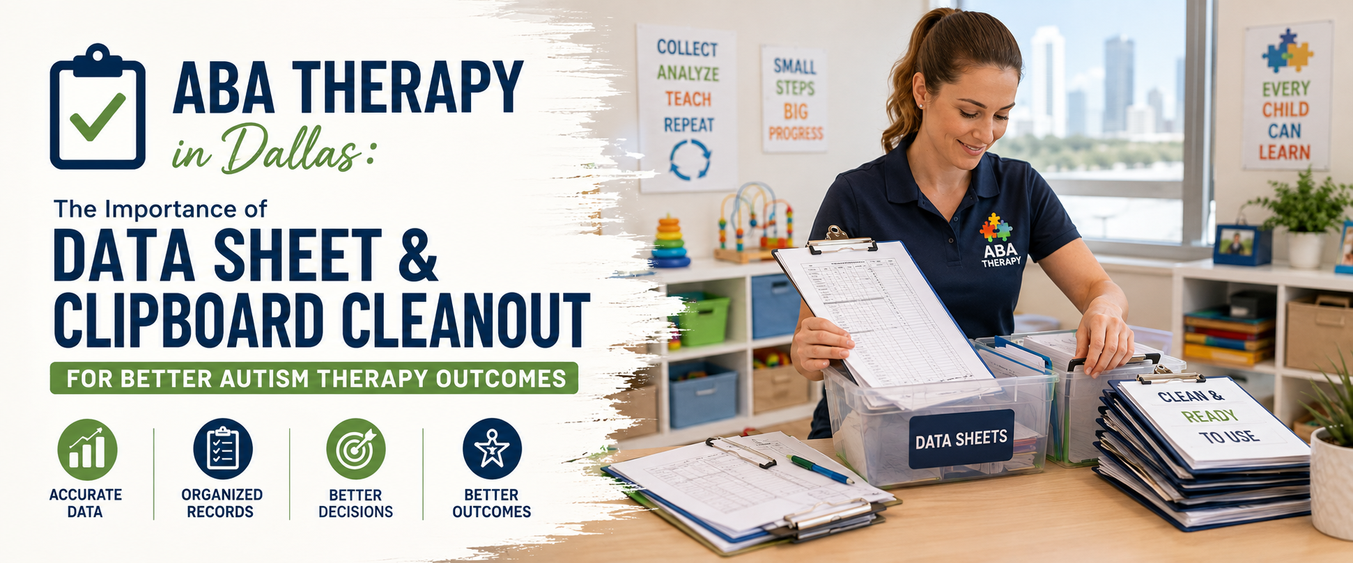 ABA Therapy Dallas: Data Sheet & Clipboard Cleanout