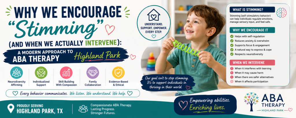 Why We Encourage Stimming | ABA Therapy Highland Park