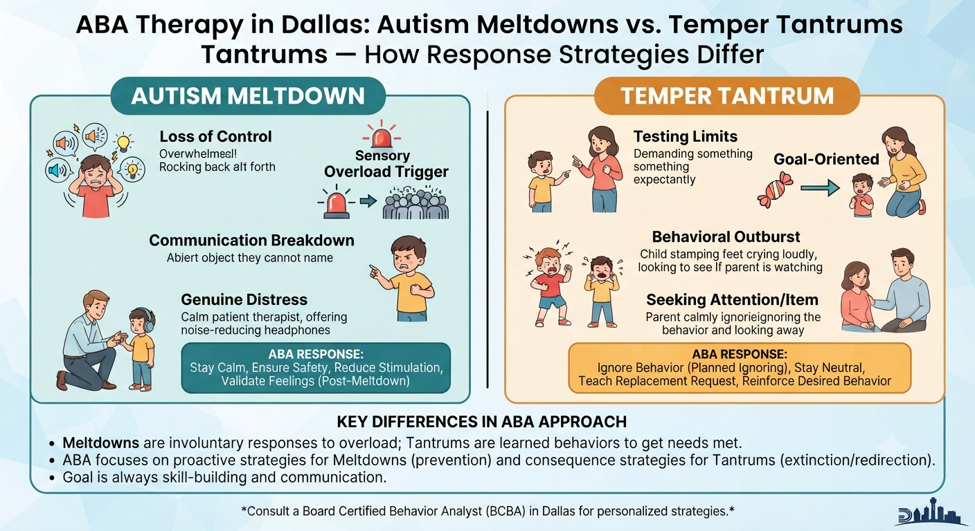 Autism Meltdowns vs. Tantrums | ABA Therapy Dallas
