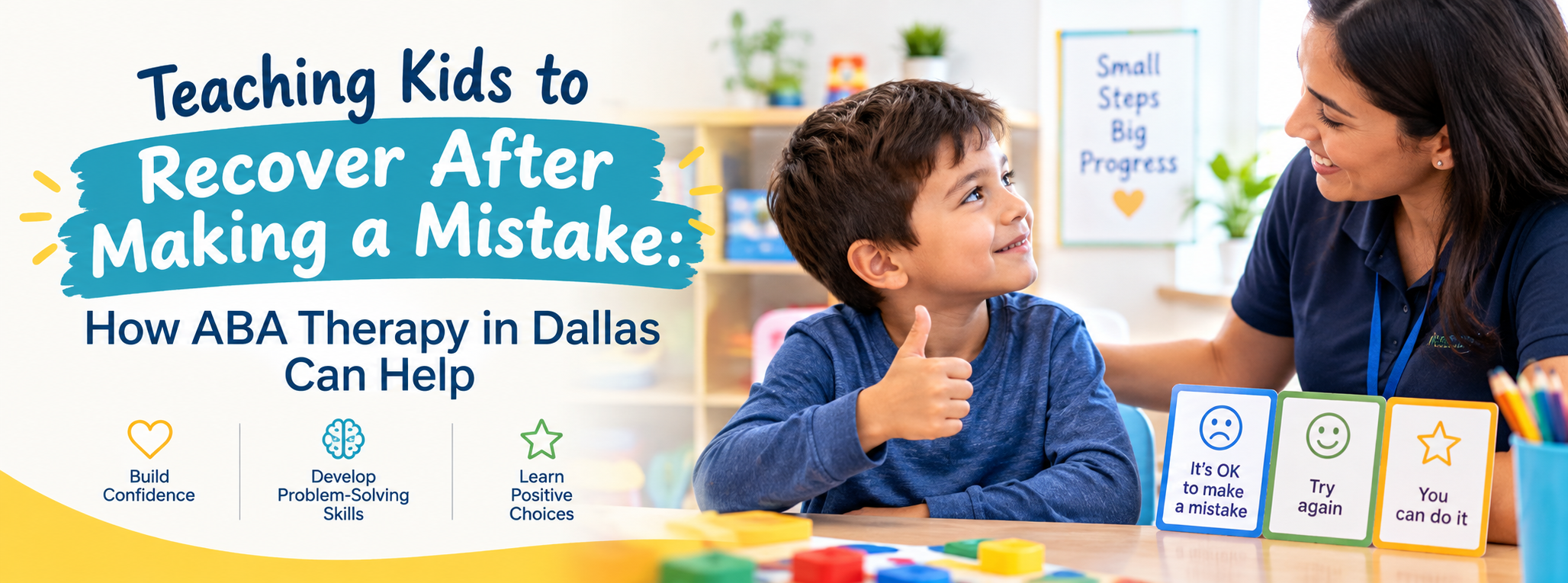 ABA Therapy in Dallas: Teaching Kids to Recover From Mistakes