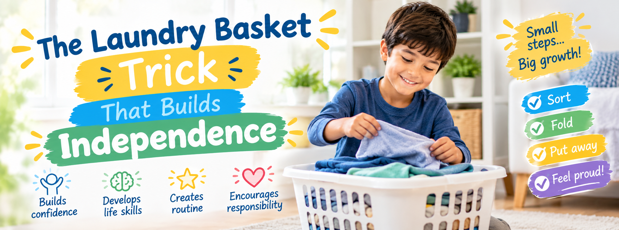 Laundry Basket Trick That Builds Independence | ABA Therapy